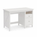 Escritorio de Madera Compuesta Blanco con Cajones 120x60x75 cm