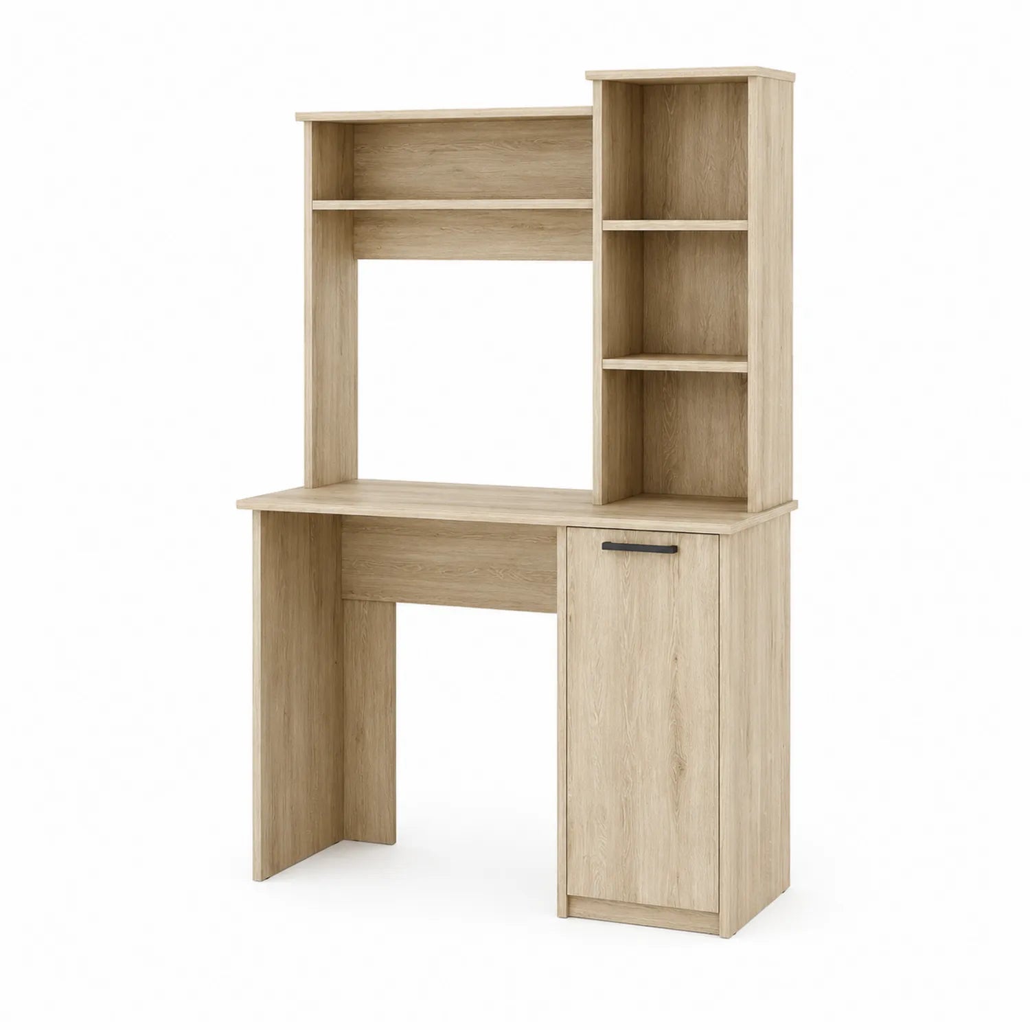 Escritorio de Madera con Estante y Armario 120x50x140 cm