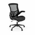 Silla ergonómica de oficina con respaldo de malla y asiento de PU