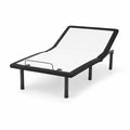 Base de Cama Ajustable de Metal Negro 200x100 cm