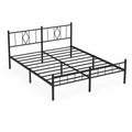 Cama de Metal Negra 200x150 cm