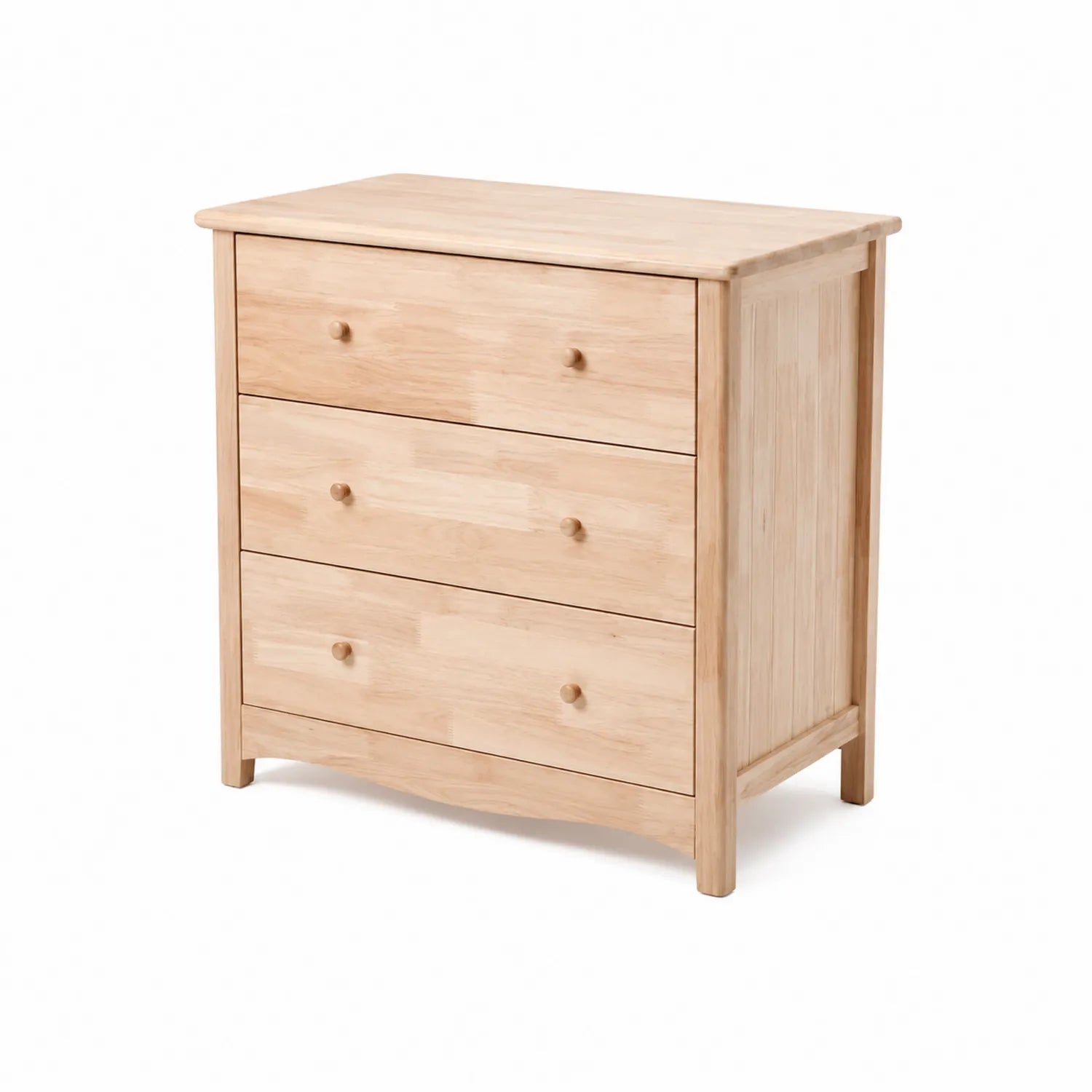 Cajonera de Madera de Pino con 3 Cajones Natural