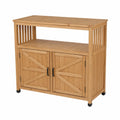 Aparador de Madera Maciza con Puertas Dobles