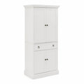 Aparador blanco de MDF con puertas y cajón 180x90x40 cm