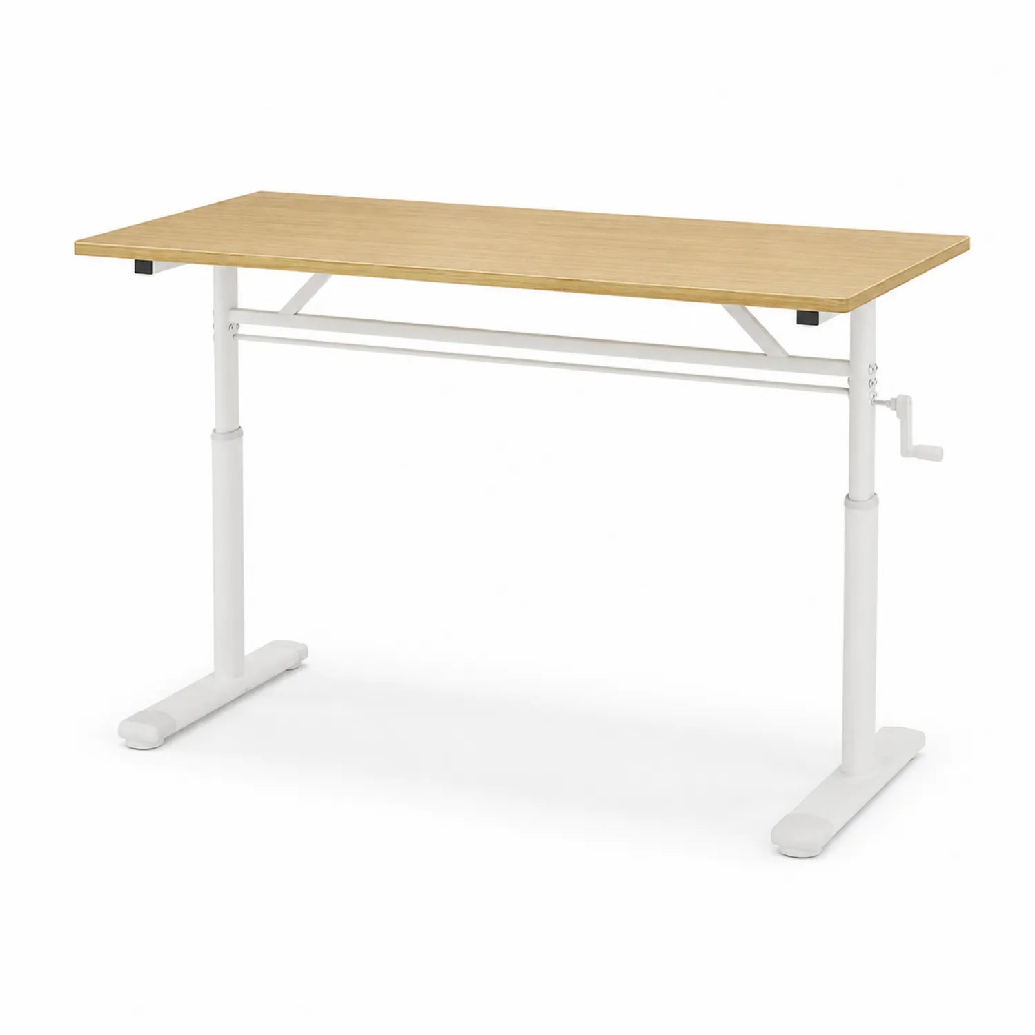 Escritorio ajustable en altura de MDF y acero, 120x60 cm