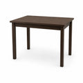 Mesa rectangular de madera maciza marrón 120x75x75 cm