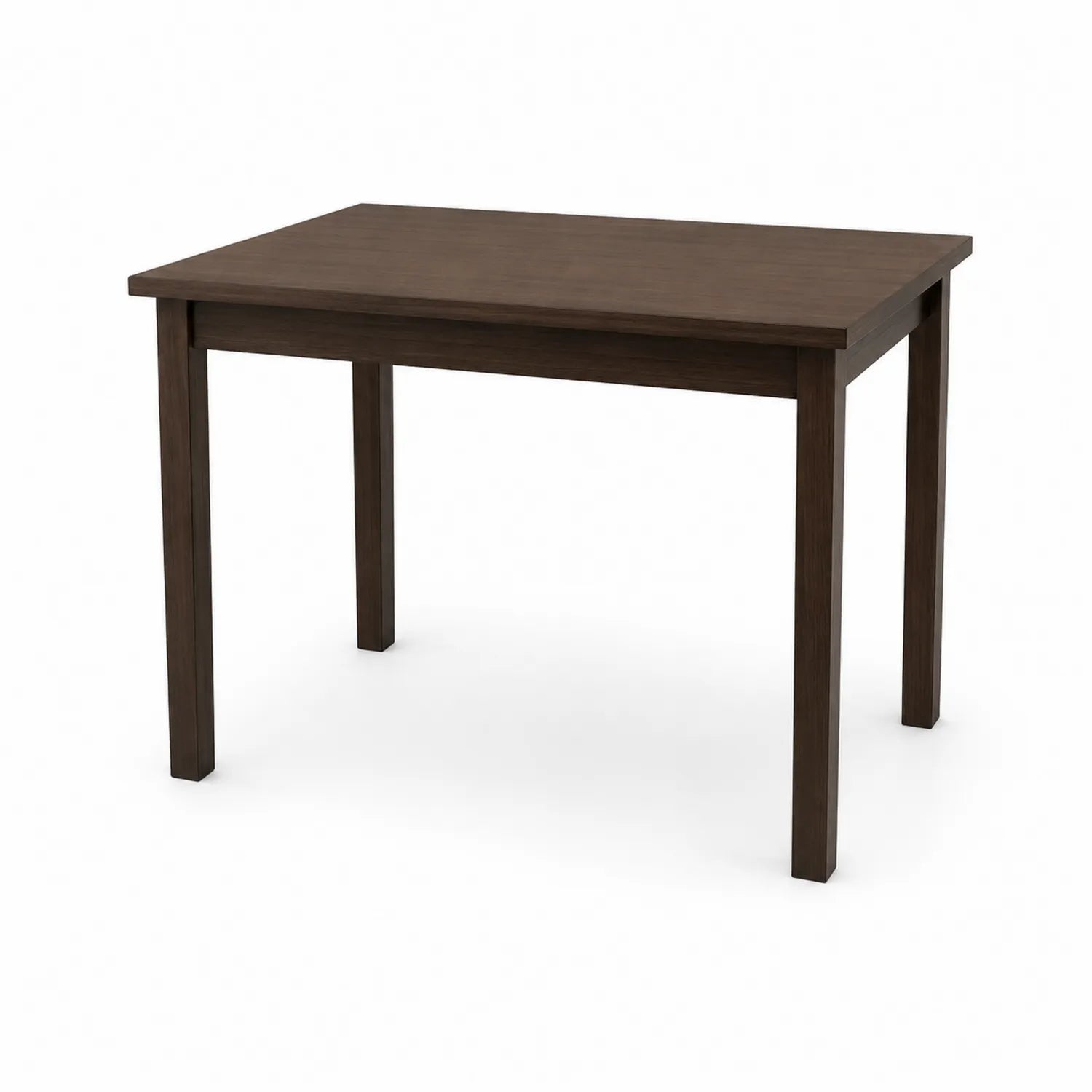 Mesa rectangular de madera maciza marrón 120x75x75 cm