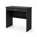 Escritorio de MDF Negro con Cajón 100x40x75 cm