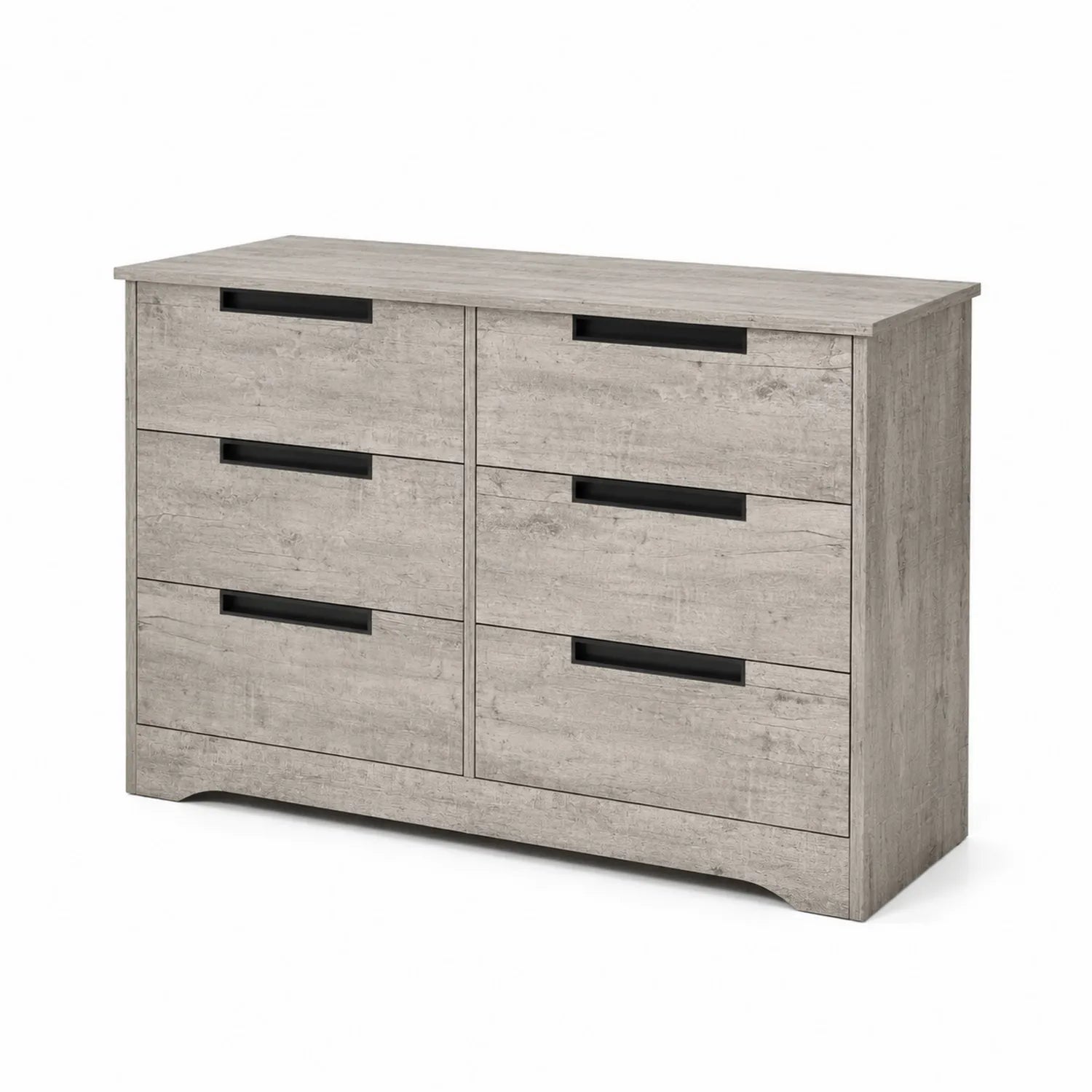 Cajonera de tablero laminado con 6 cajones gris