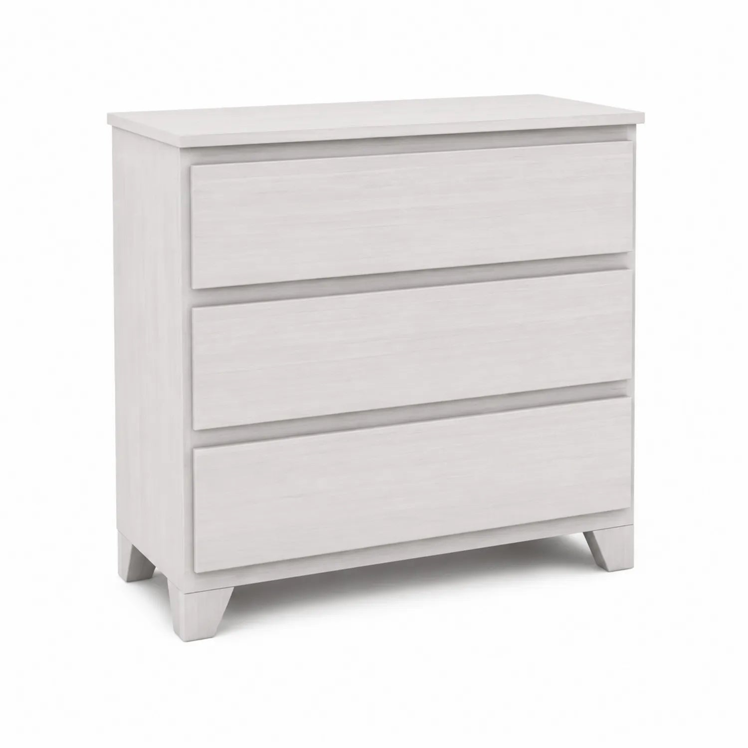 Cajonera de Madera Blanca con 3 Cajones 80x40x85 cm