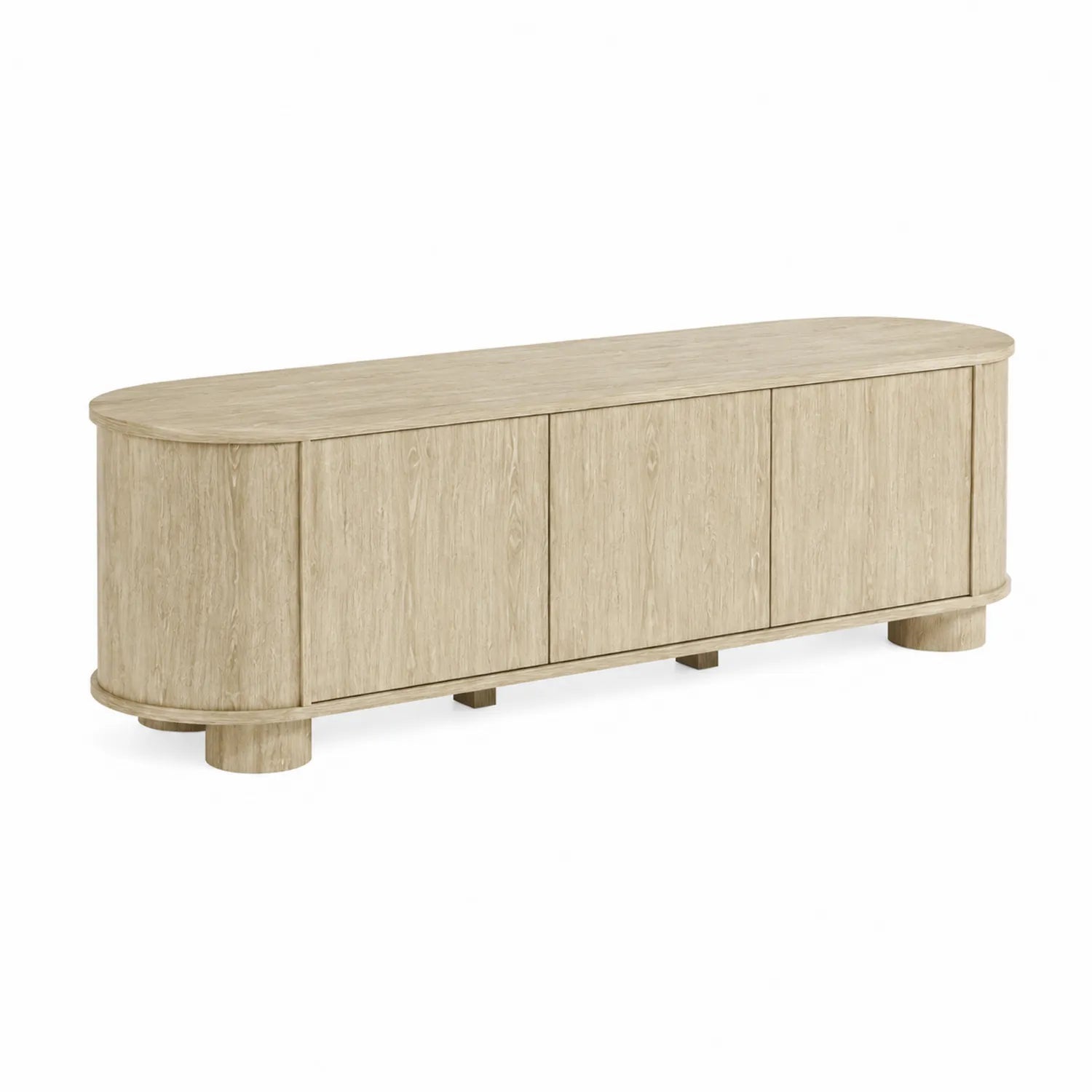 Mueble de TV de madera de roble 180x40x50 cm
