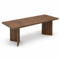 Mesa de comedor de madera maciza nogal 200x100x75 cm