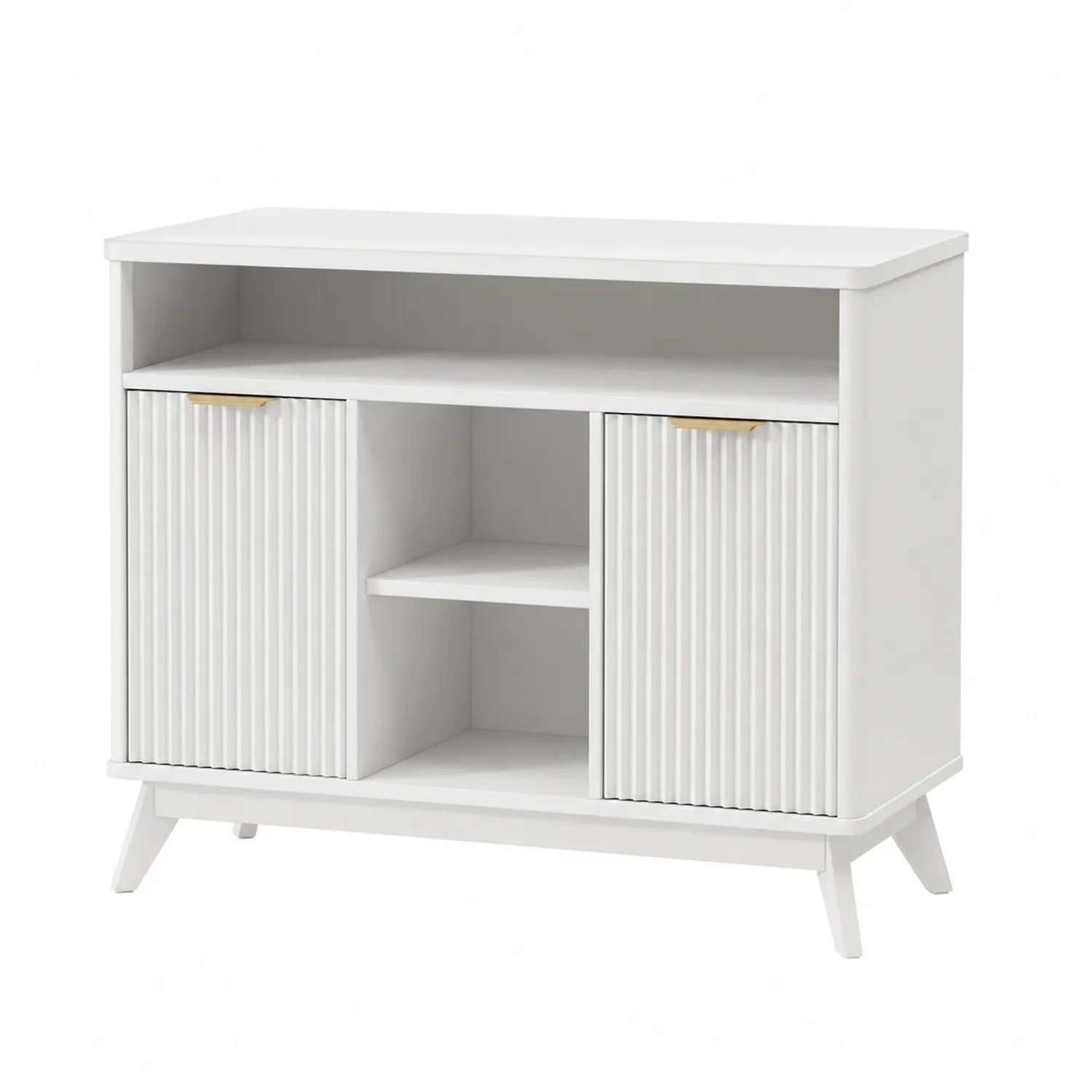 Aparador de Madera MDF con 2 Puertas y 2 Estantes