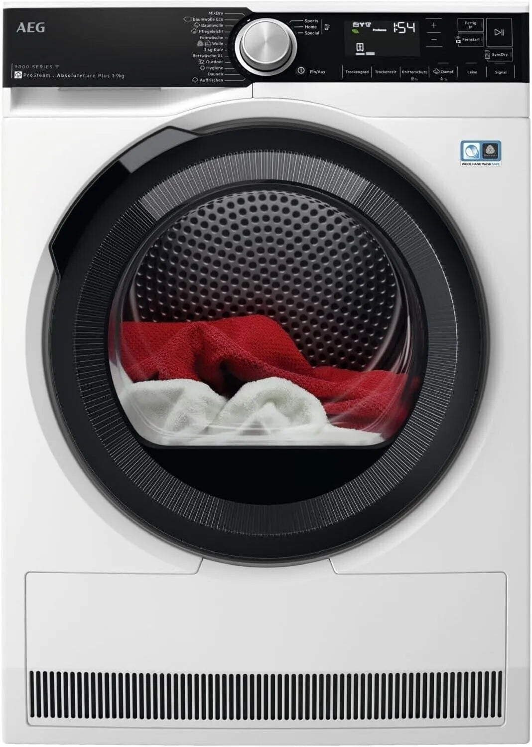 AEG TR9DW80690, Varmepumpetørretumblere, varmepumpe tørretumbler, hvid, A + + +