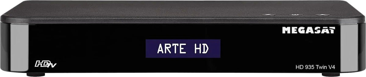 Megasat, Satellitmodtager, HD 935 Twin V4 - Twin- Sat Receiver, PCR, Bluetooth - Sort, 65 dB, 25 dB, 3 L, 2 L