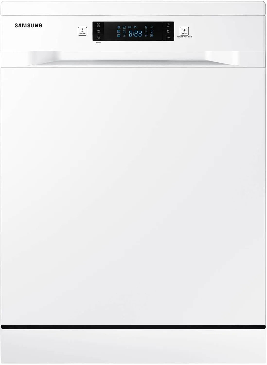 Samsung DW60M6040FW, Opvaskemaskiner, 60 cm, Aftagelig opvaskemaskine, 13 bestik, A + +, med hygiejnefunktion, Hvid, 70 g