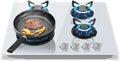 TopStrong, Kogeplader, gas kogeplade med 4 brændere, bygget-i glas kogeplade 60 cm, naturlig /, Sort, 60 cm, 8060W, 900 W, 3400 W