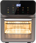 LOYEMAADE, Ovne, Elektrisk ovn 13L Elektrisk ovn 15- 60 minutter ovn med 2 bageplader og ovn, Sort / sølv, 13L, 1350W, 3, 43 g, 240V