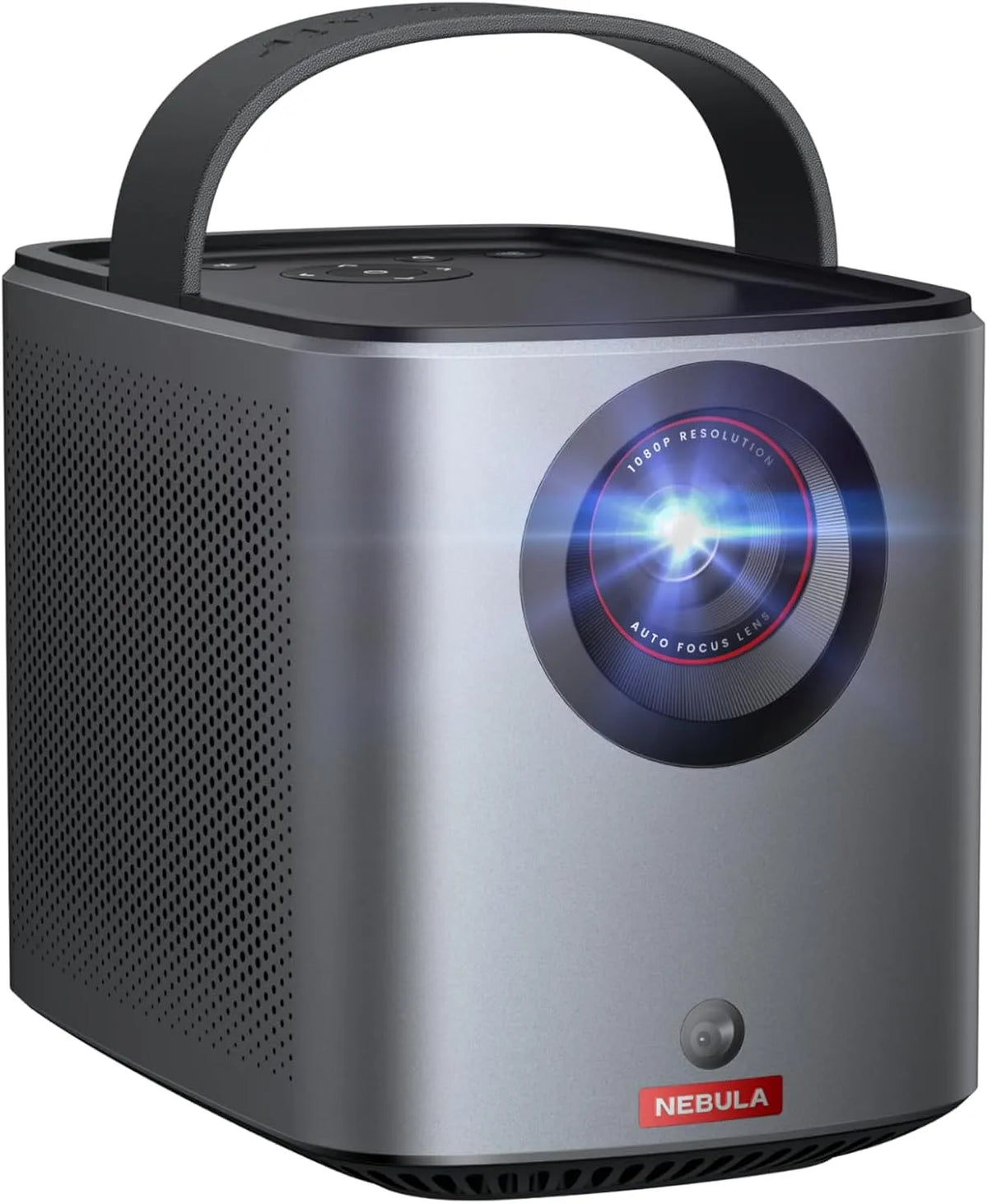 NEBULA 1080p, Projektorer, af Anker Mars 3 Air Mini Beamer, Wi- Fi projektor, med Google TV, Sort, 8W, 1L, 3G, 4G
