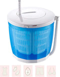 BOSUGE, Mobile vaskemaskiner Portable Mini- Vaskemaskine, Manuel dehydrator med klapbar håndtag, Hvid, 2 kg, 35 x 34 cm, 8 x 13