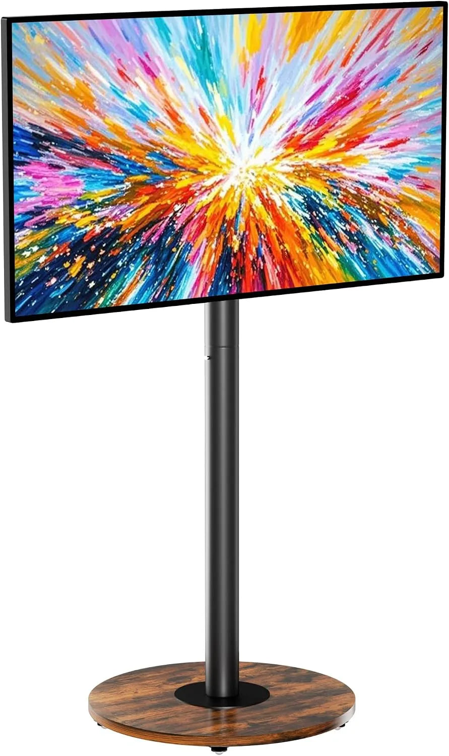 unho, Stativfødder, TV stand Rollable, TV stand fod højde justerbar 40- 75 tommer TV, Sort, 40 ', 75', OLED, QLED