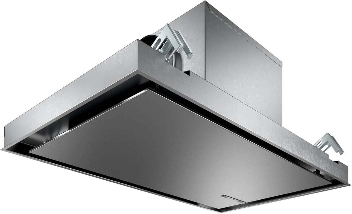 Bosch DRC97AQ50, Integrerede kvartssmykker, Serie 6 Smart loftventilation, 90 cm bred, luftrecirkulation og udstødning, Lavet, Sort, 90 cm