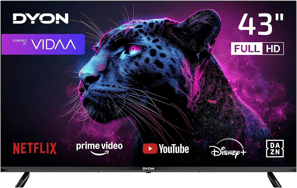 DYON, TV'er, Film Smart 43 VX 43 inches Fuld HD Smart TV, Sort, 43 V, 43 inch, 108 cm, Full HD