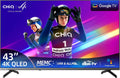 CHiQ, Bærbare TV'er, 43 tommer 4K UHD QLED Smart Google TV, ALLM & VRR til spil, MMC, Sort, 4K, QLED, 120 Hz