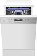 Amica, Opvaskemaskiner, 60 cm, EGSP 14895-1 E building- i opvaskemaskine / delvist integreret opvaskemaskine med, Sølv, 45cm, 5 × 44, 8 × 57 cm