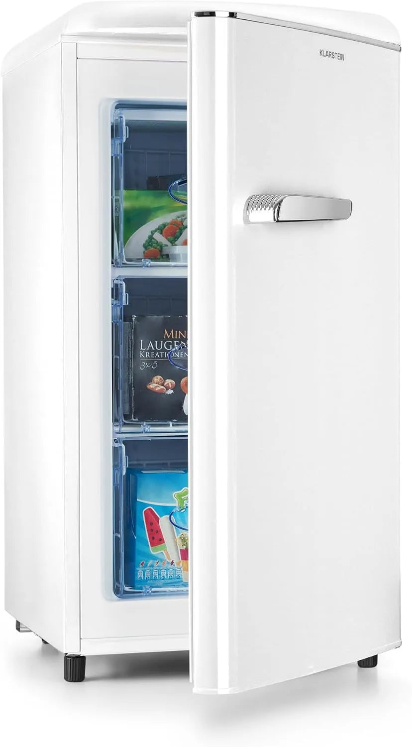 Klarstein, Fryseskabe, Laika fryser - 60 liter total volumen, termostat med 5 trin, 0 til -18 ° C, 3, Hvid, 60 l, 1 l, 41 dB, 48 x 90