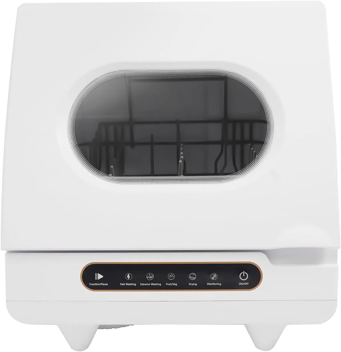 XIAYUHE, Bordopvaskemaskiner, Mini opvaskemaskine 800W worktop opvaskemaskine med 2 vaskemåder, 5 funktioner, Hvid, 800W, 2 v, 38cm, 14, 96 inch