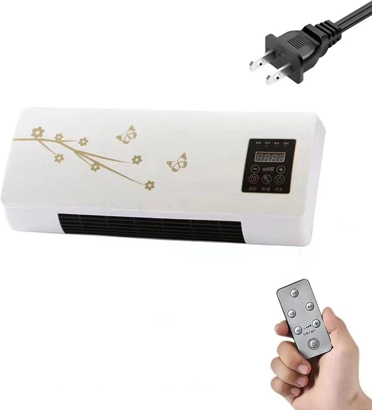 generic, Split-klimaanlæg, Aircondition, Mini Split AC / Varme, Mobile Wall, Vindue Ac Enhed med køling og, Hvid, 2000 g, 2 cm
