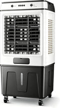 WNGJZZYC 1m/3.3ft 3.3ft, Mobile klimaanlæg, Bærbar fordampningskøler, Air condition Mobile med Stor Vandtank og 4, Hvid, 3 v, 120 g, 10 kg, 80L