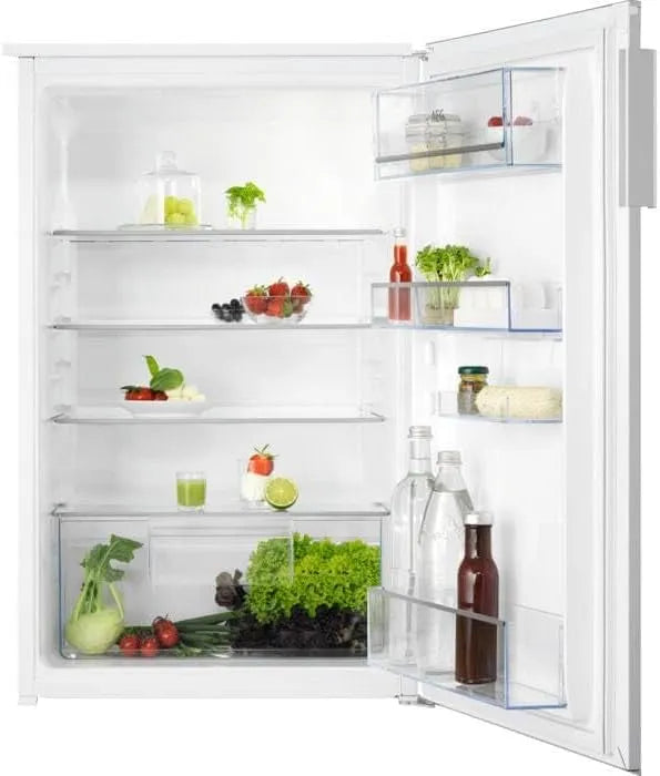 AEG OSK5O88EE, Køleskabe, bygning i køleskab, niche højde 88 cm, 142 L, dekorative, drag dør teknologi, Hvid, 88 cm, 25 kg, 881x588x549
