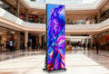 Generisch P1.86, Tegn, 203, 2 cm LED Digital signage skærm Foldbar skærm WiFi 4G USB, Sort, 2 cm, 4G, 1.86 L, 3L
