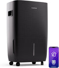 Klarstein 45-65m 60L/24h, Luftaffugtere, DryFy Connect 60L affugter, 60L / 24h, WiFi App styring, 8L Tank, Timer, anthracit, 60L, 8L, 800 W