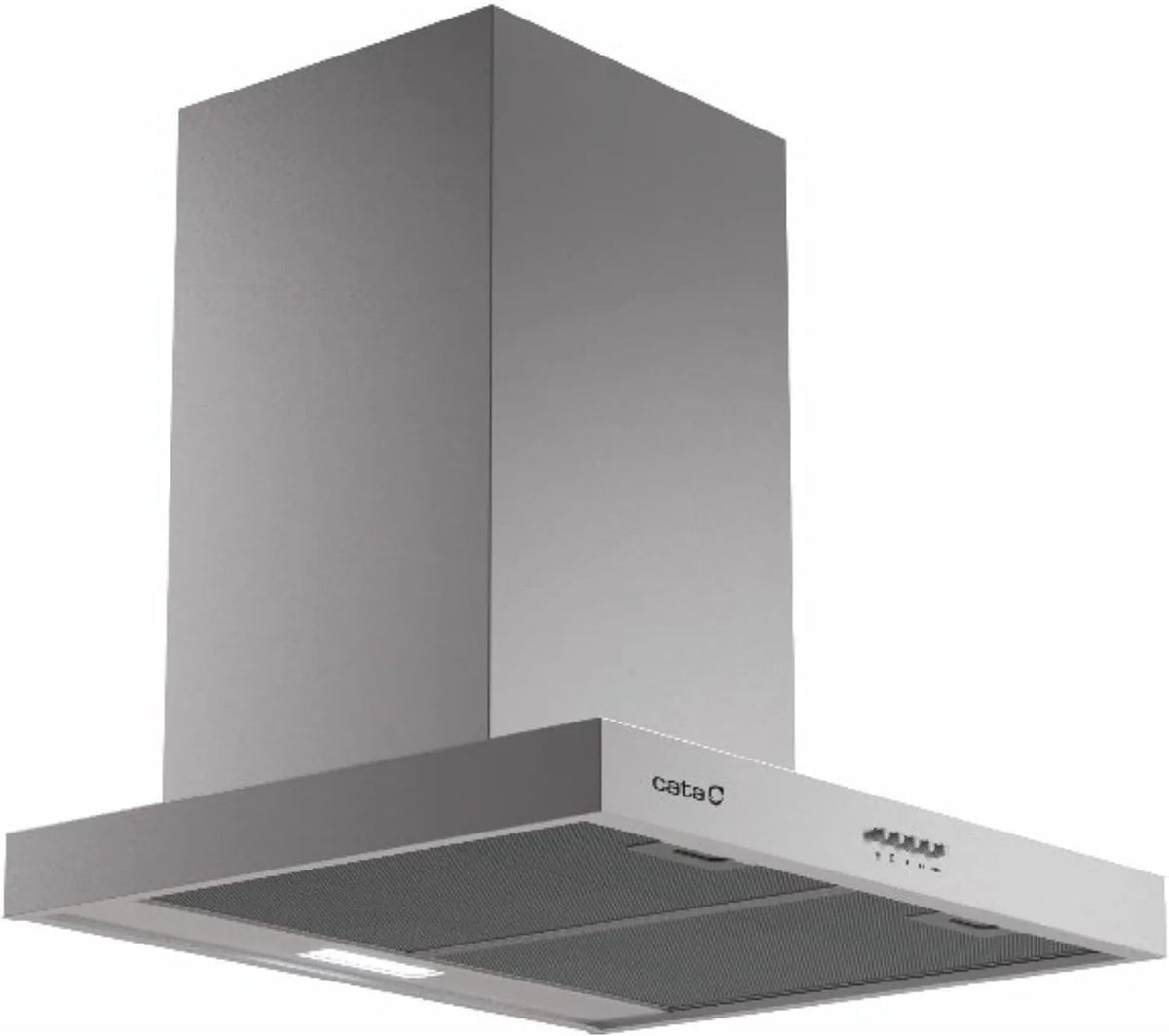 CATA, Væghængte emhætter, range hætte S Plus 7010 X med 3 ekstraktionsfaser, mekanisk kontrolpanel, motor, Sølv, 270 W, 70 cm, 69 dB, 125 mm