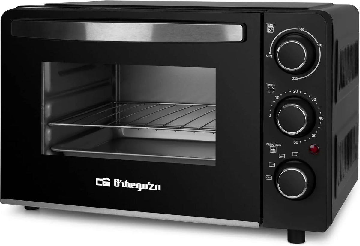 Orbegozo, Miniovne, HCC 5015 Elektrisk ovn, kapacitet 15 liter, 1300 W, sort, 15 l, 9 x 35, 1 x 27 mm