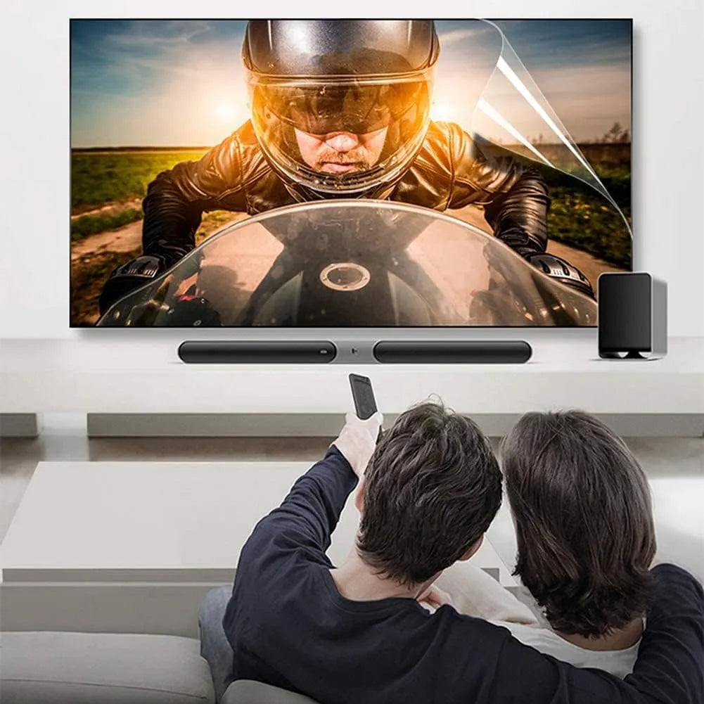 DLAZUM 3D-Fernseher 3D-fjernsyn, Skærmbeskyttelse til TV, Skærmbeskyttelsesfilm til frameless LCD, LED, plasma og fra 50 tommer: blå, Sort