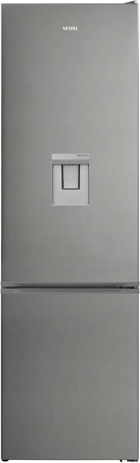 Vestel VG-CFDNB185DPN, Køle-/fryseskabe, VG- Køleskab / fryser / Energieffektivitetsklasse D / NoFrost / Brugskapacitet, Sølv, 278 L