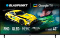 BLAUPUNKT 40-Zoll 40QCG6000S, TV'er, BLUPUNKT QLED 40- tommer Fuld HD Google TV med HDR10, Smart TV, Wi- Fi og, Sort, QLED, FULL HD, 200x200 mm