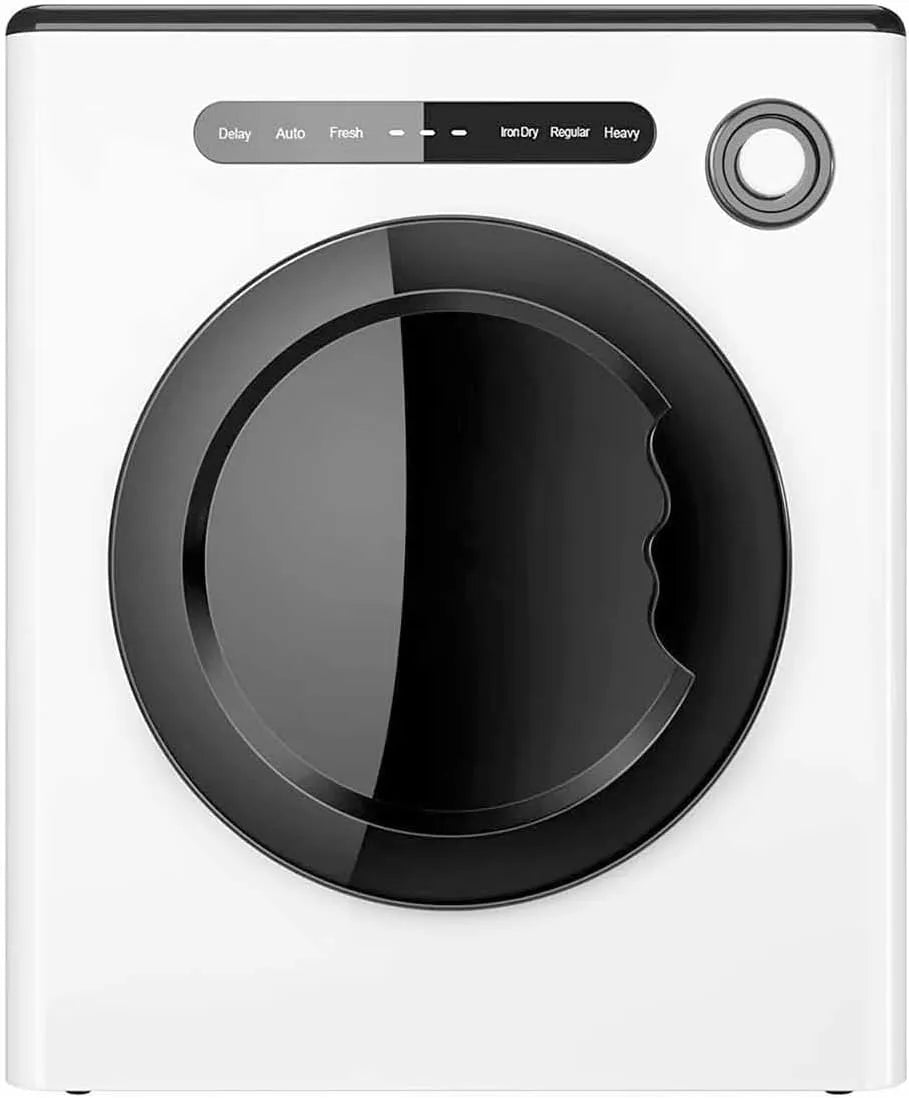 aromaoveite 800-Watt-W 800-watt, Varmepumpetørretumblere, Kompakt vaskemaskine, bærbar vaskemaskine, smart frem og bagud anti-tangling, Hvid, 800W