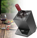 ZyKnaurral, Vin- og champagnekølere, Elektrisk vinkøler, spand stil, enkelt flaske, champagne, is- fri vin køler med, Sort, 92 mm, 190 mm