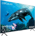 Cecotec VQU30085 HDR10, TV'er, + QLED TV 85 'Smart TV V3 + serien +, 4K UHD, Android TV 11, Frameless, Google, Sort, QLED, 85 ', 4K, 85 inch