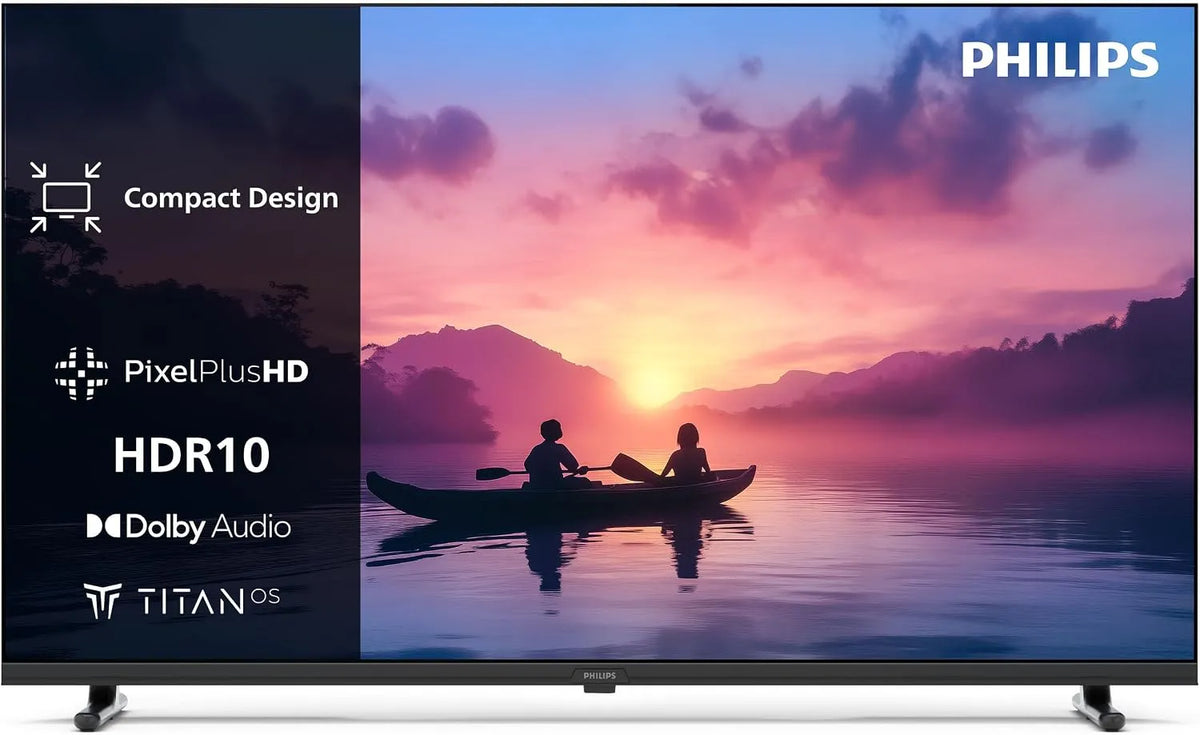 PHILIPS 32PHS6000, TV'er, HD LED Smart TV - 32 tommer skærm med Pixel Plus, Titan OS platform og Dolby, Sort
