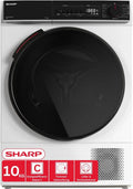 SHARP KD-WNHB0S9GWC-DE WNHB0S9GWC, Varmepumpetørretumblere, KD- - DE Varmepumpe tørretumbler (10 kg, EEK C), (15 tørreprogrammer, 20 minutter, Hvid