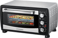 Steinborg, Miniovne, ® Mini ovn med cirkulerende luft 20 liter pizza ovn krumme plade cirkulerende, Sort / sølv, 20 l, 1.400 w, 13 l, 1200 W