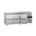 GGM Gastro, Køleborde, Cooling tabel ECO 1795x700mm med 6 skuffer, Grå, 1795x700mm, 1.795 mm, 700 mm, 850 mm