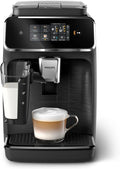 PHILIPS, Fuldautomatiske kaffemaskiner, Kaffe Fuldt automatisk LatteGo 2300 Series, Sort, 4 Specialiteter