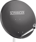 SCHWAIGER SPI996.1, Satellitretter, SWIFT STAL SAT spejl i stål, (diameter 85 cm), Sort, 85 cm, 38, 5 dB, 76 mm, 12, 75 G